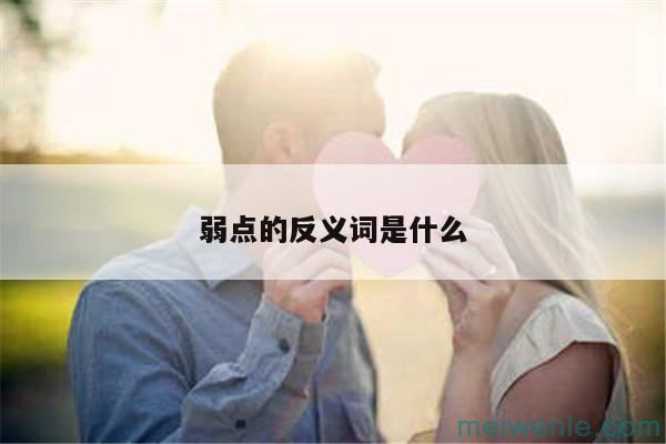 弱点的反义词是什么