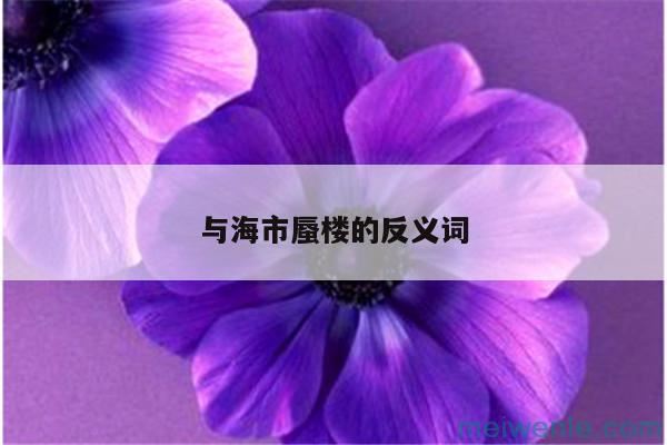 与海市蜃楼的反义词