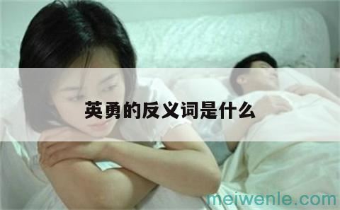 英勇的反义词是什么