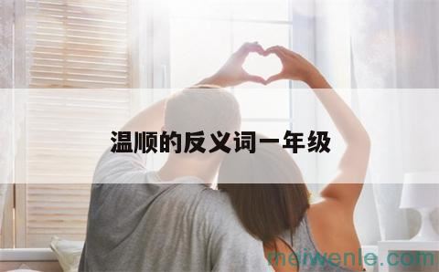 温顺的反义词一年级