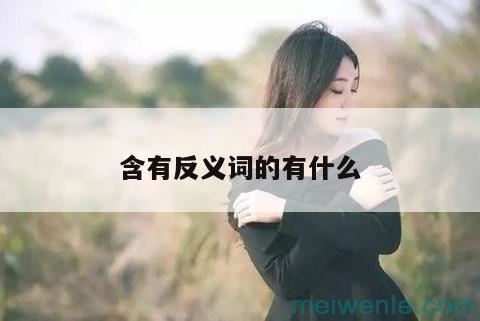 含有反义词的有什么