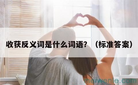 收获反义词是什么词语？（标准答案）