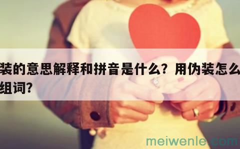 伪装的意思解释和拼音是什么？用伪装怎么造句组词？