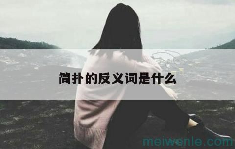 简扑的反义词是什么