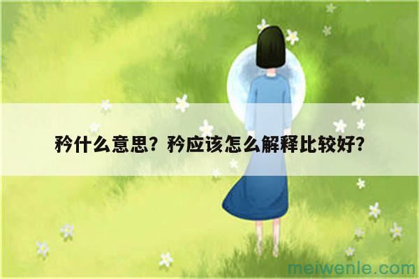 矜什么意思？矜应该怎么解释比较好？