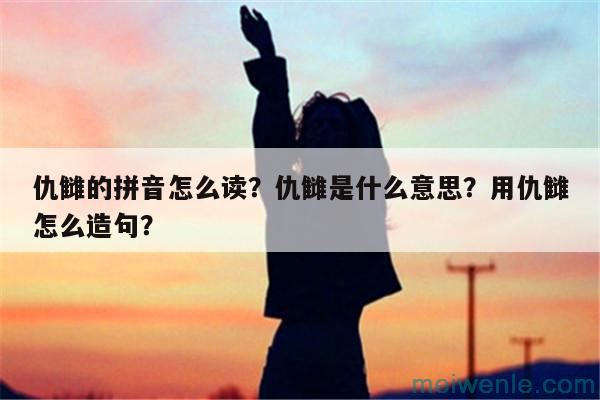 仇雠的拼音怎么读？仇雠是什么意思？用仇雠怎么造句？