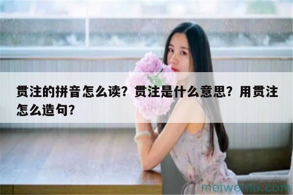 贯注的拼音怎么读？贯注是什么意思？用贯注怎么造句？