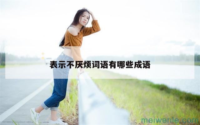 形容“一件事做了很多遍也从来不感到厌倦”的成语有哪些？( 有哪些成语形容“屡试不爽”)