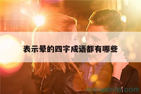 表示晕的四字成语有什么( 表示头晕的四字成语有什么)