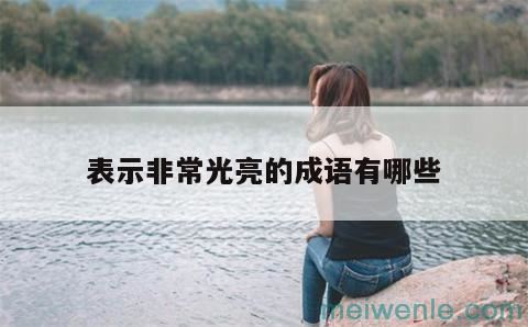 形容光亮耀眼的成语有哪些( 闪闪发光的语言是什么)