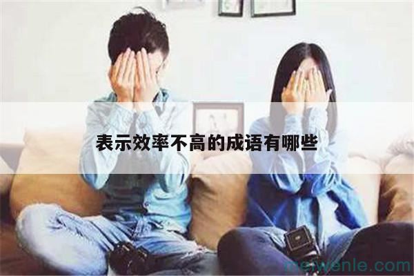 努力有余、效率不高的成语？( 努力有余，效率低的成语？)