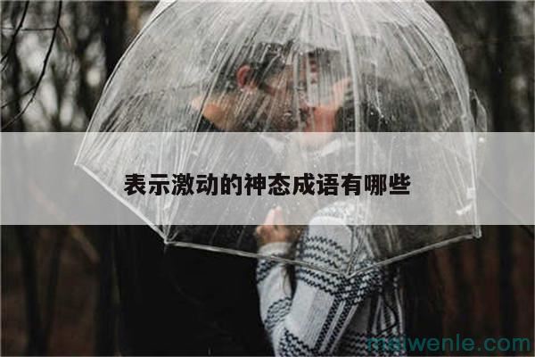 形容激动的成语( 它是一个表达兴奋的成语)