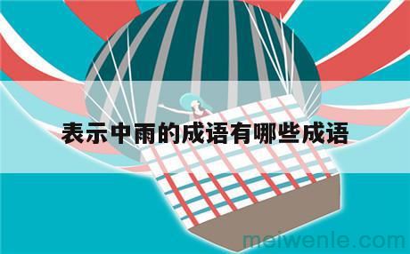 关于下中雨的四字成语( 关于中雨的四字成语)