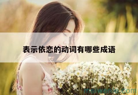 表示依恋的成语( 表示留恋的成语)