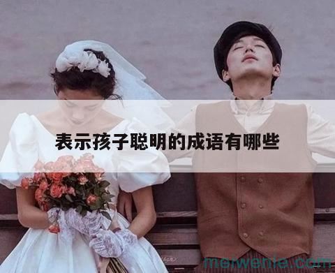 形容“小孩很聪明”的成语有哪些？( “孩子聪明”的成语是什么)